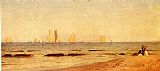 Alfred Thompson Bricher Canvas Paintings - Sandy Hook